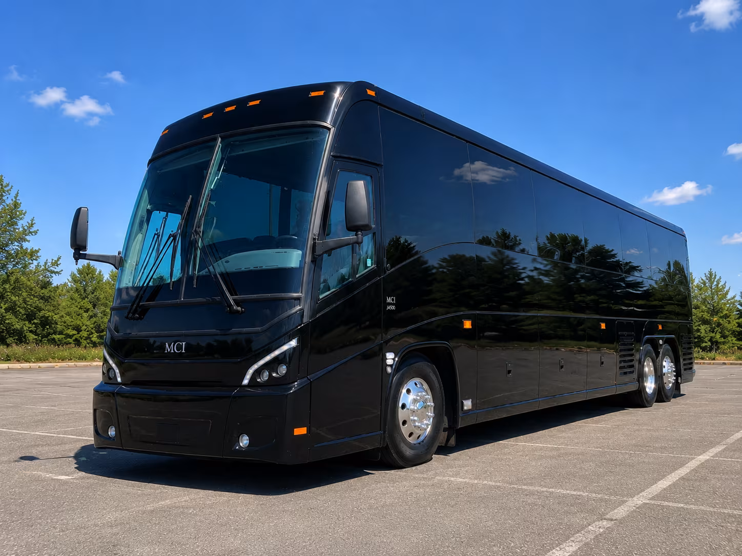 edison charter bus services exterior