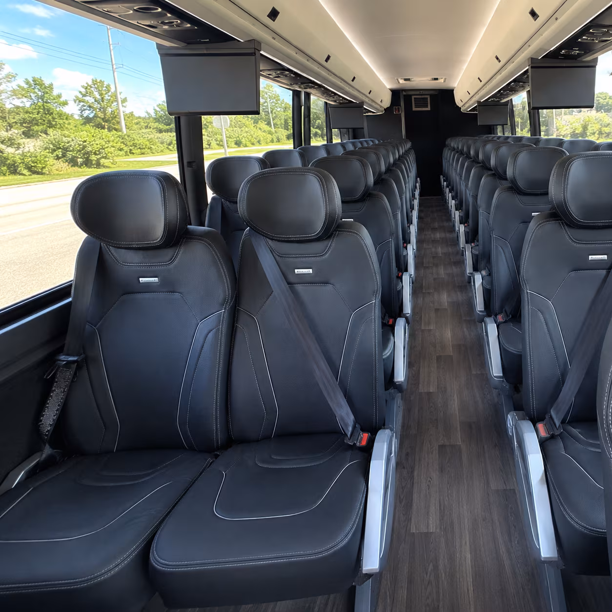 edison charter bus services inside