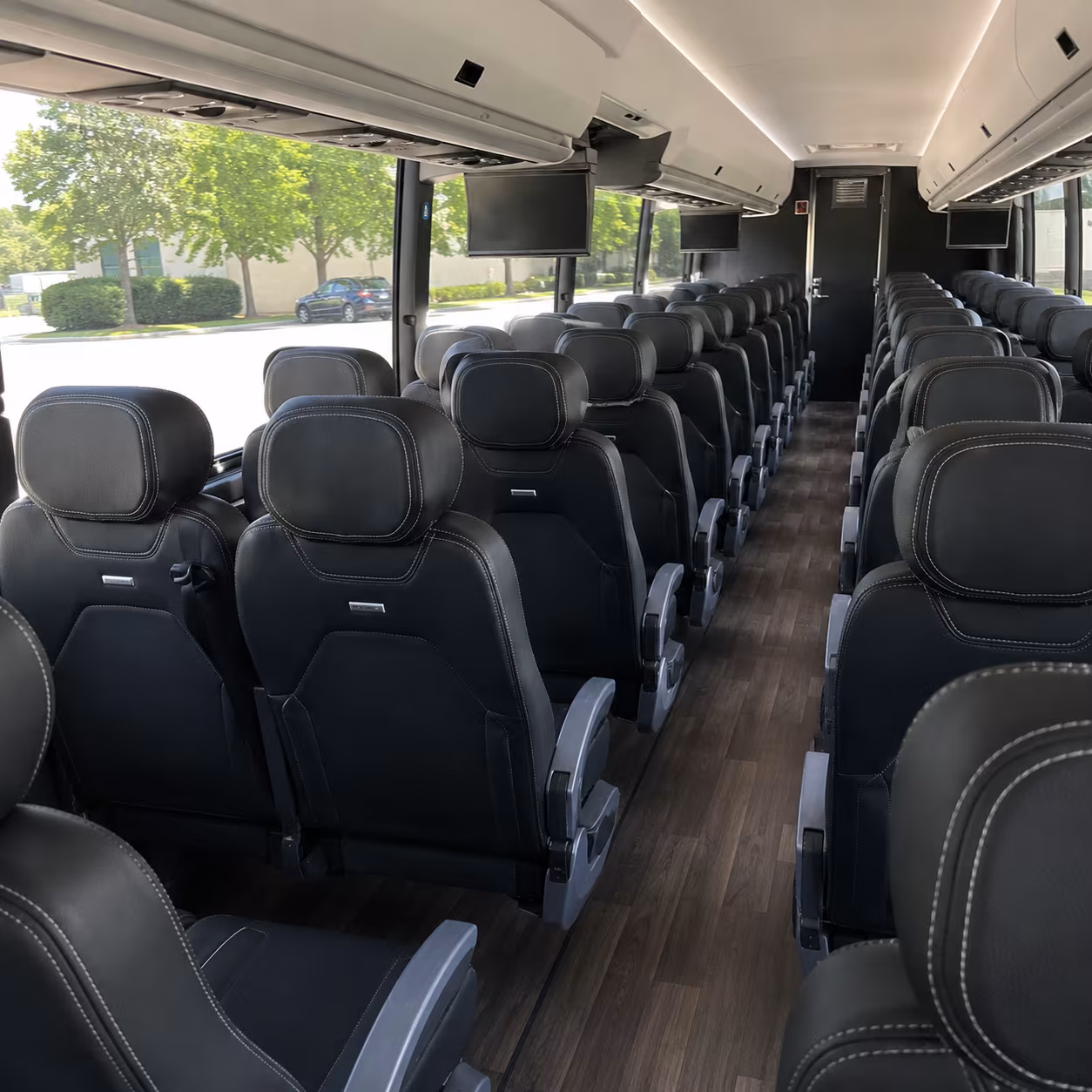 edison charter bus services interior
